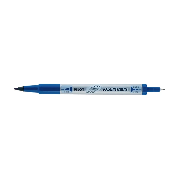 PILOT PERMANENT TWIN MARKER CD/ DVD BLUE