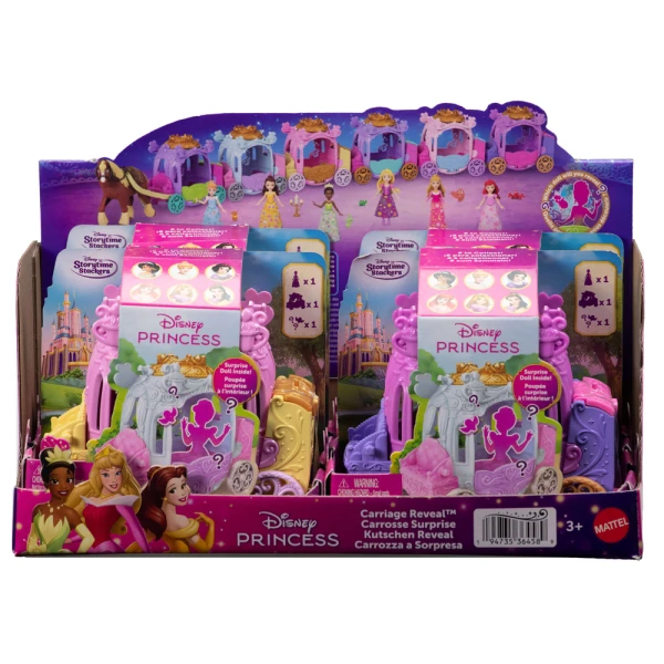 DISNEY PRINCESS CARRIAGE WITH SURPRISE MINI DOLL