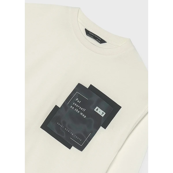MAYORAL T-SHIRT ΜΑΚΡΥΜΑΝΙΚΟ ΤΣΕΠΗ ΚΡΕΜ