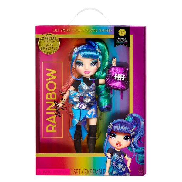 RAINBOW HIGH JUNIOR HIGH ΚΟΥΚΛΑ HOLLY DE VIOUS ΜΠΛΕ