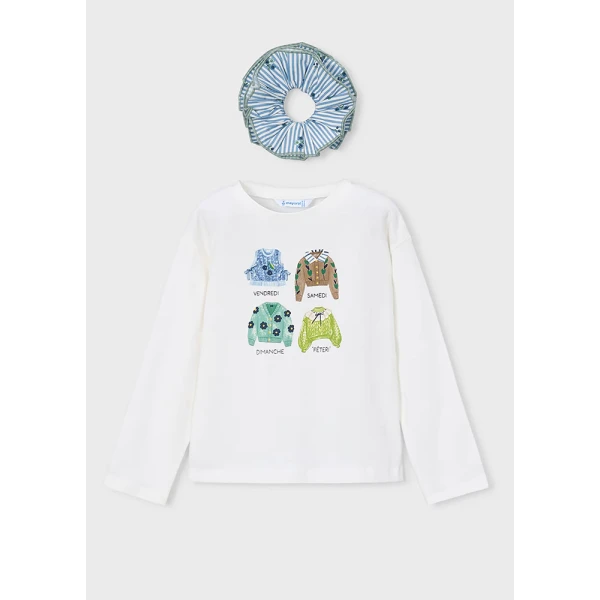MAYORAL T-SHIRT ΜΑΚΡΥΜΑΝΙΚΟ ΛΑΣΤΙΧΑΚΙ ΕΚΡΟΥ 