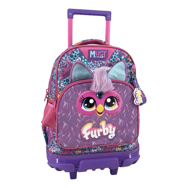 MUST TEAM SCHOOL TROLLEY BACKPACK 34x20x44 cm 3 CASES FURBY
