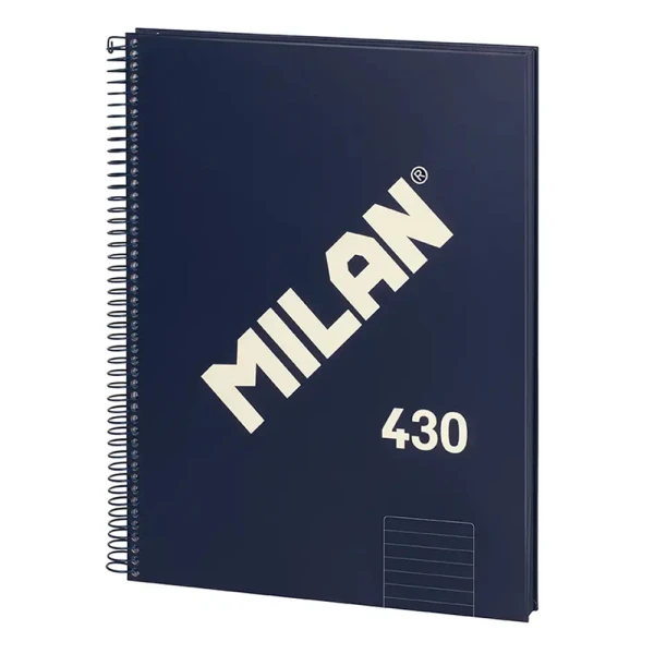 MILAN ΤΕΤΡΑΔΙΟ ΣΠΙΡΑΛ A4 80 ΦΥΛΛΑ COLLECTION ΜΠΛΕ