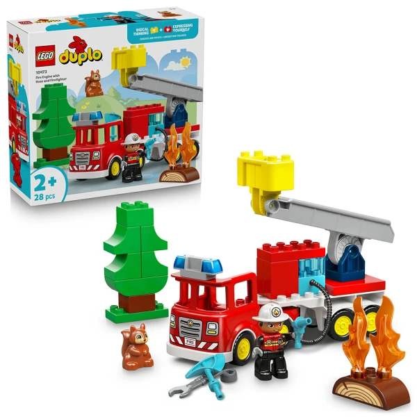 LEGO® DUPLO® TOWN ΠΥΡΟΣΒΕΣΤΙΚΟ ΌΧΗΜΑ ΜΕ ΜΑΝΙΚΑ ΚΑΙ ΠΥΡΟΣΒΕΣΤΗ