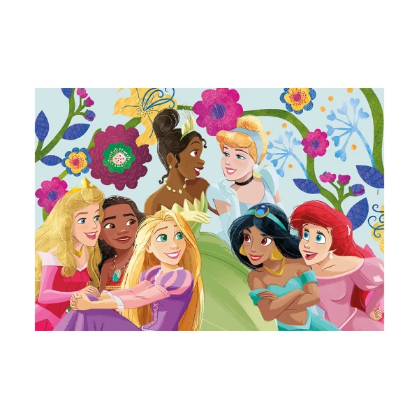 CLEMENTONI KIDS PUZZLE SUPER COLOR PRINCESS  2X60 PCS