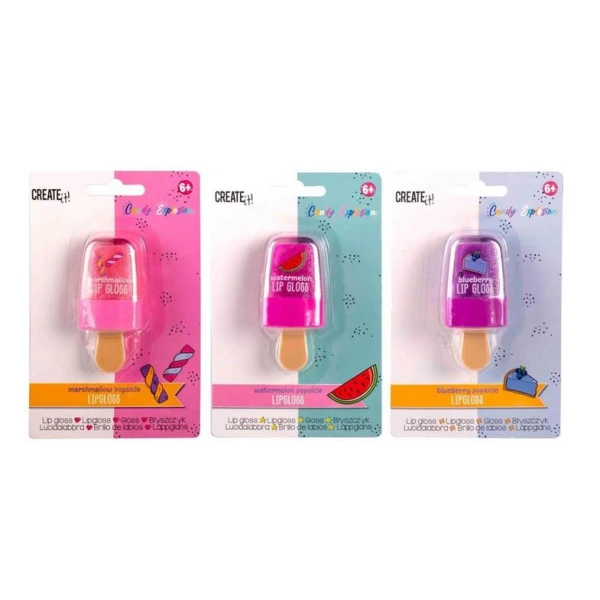 CREATE IT! CANDY LIPGLOSS ΠΑΓΩΤΟ ΞΥΛΑΚΙ - 3 ΣΧΕΔΙΑ