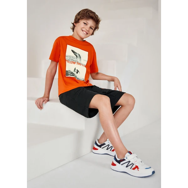 MAYORAL SHORT SLEEVES BLOUSE FOLLOW THE SUN LAVA