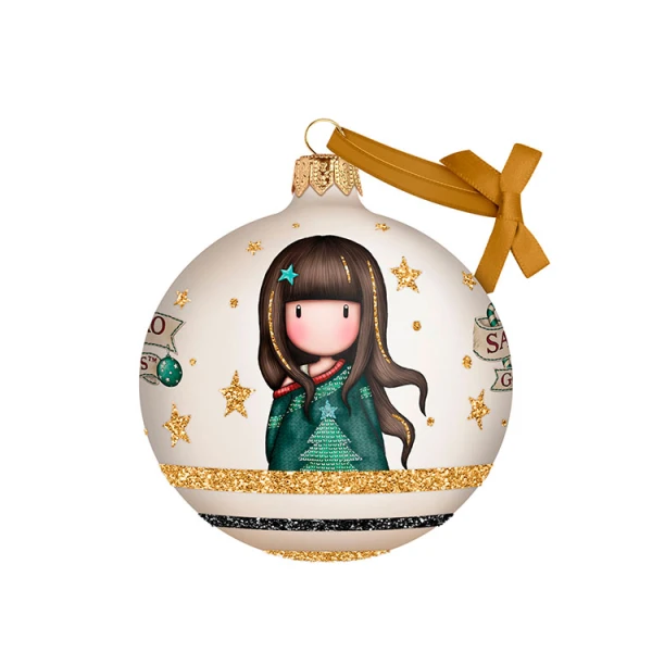 ΧΡΙΣΤΟΥΓΕΝΝΙΑΤΙΚΕΣ ΜΠΑΛΕΣ ΣΕΤ 2 τεμ. 8 εκ. GORJUSS MERRY AND BRIGHT