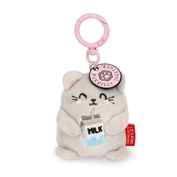 LEGAMI KEY RING SUPER SOFT PLUSH KITTY