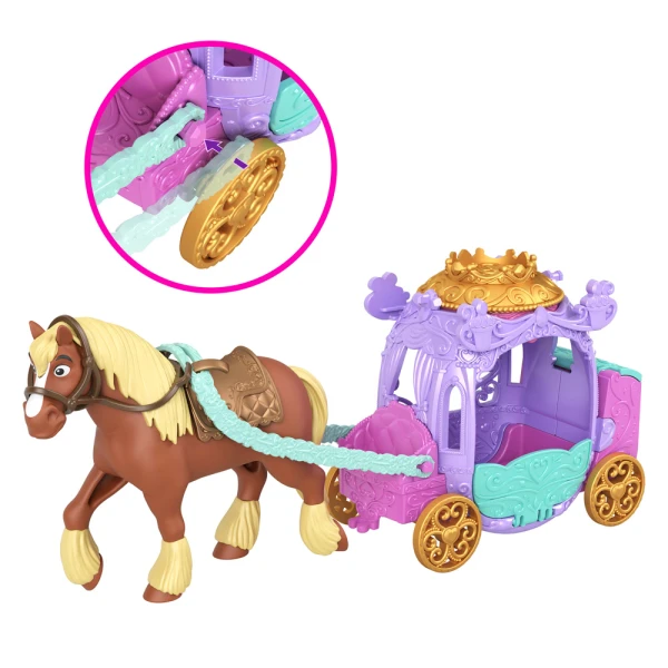 DISNEY PRINCESS CARRIAGE WITH SURPRISE MINI DOLL