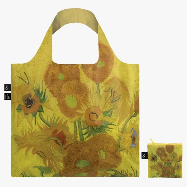 LOQI RECYCLED TOTE BAG - VINCENT VAN GOGH SUNFLOWERS
