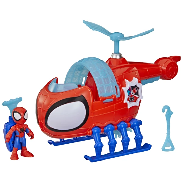 SPIDEY AND HIS AMAZING FRIENDS TEAM SPIDEY COPTER WITH FIGURE