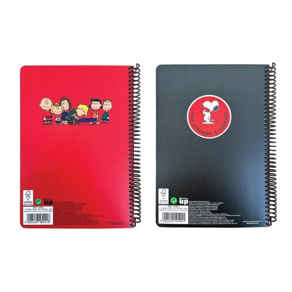 BACK ME UP ΤΕΤΡΑΔΙΟ ΣΠΙΡΑΛ 17Χ25 2 ΘΕΜΑΤΑ 70 ΦΥΛΛΑ BLACK & RED - 2 ΣΧΕΔΙΑ