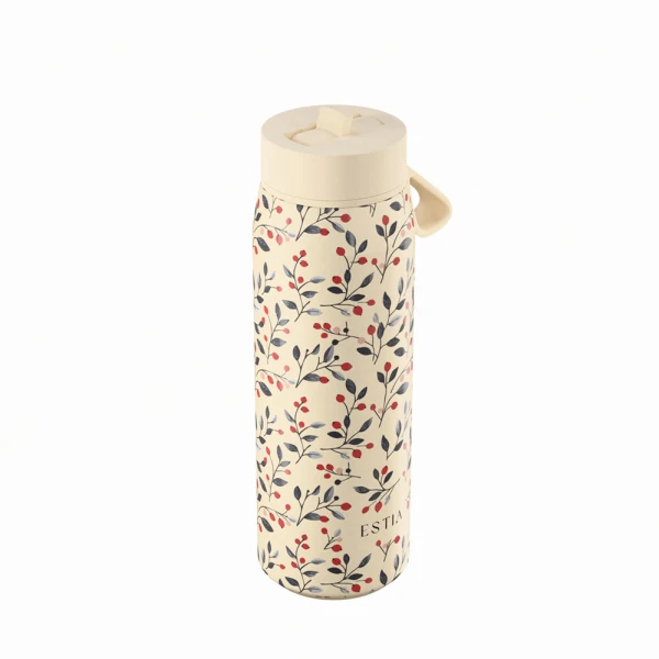 ESTIA HOME ART THERMOS PULSE SAVE THE AEGEAN 500ml BLOOM BEIGE