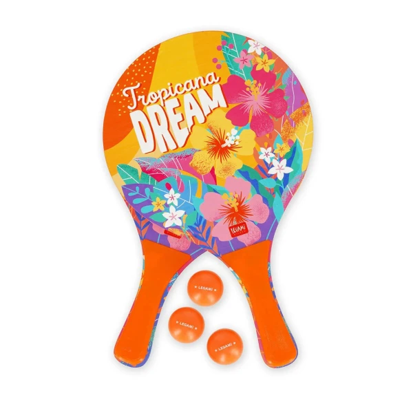LEGAMI ΣΕΤ ΡΑΚΕΤΕΣ ΠΑΡΑΛΙΑΣ ΜΕ 3 ΜΠΑΛΕΣ TROPICANA DREAM
