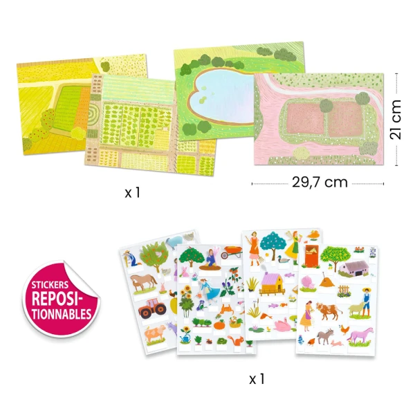 DJECO I CREATE 3D IMAGES WITH STICKERS – VEHICLES