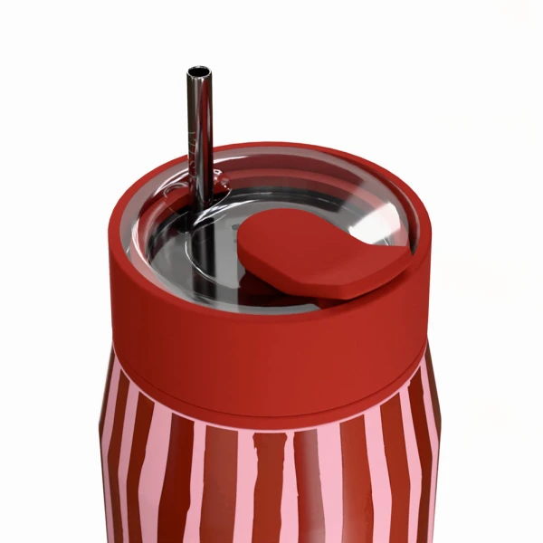 ESTIA HOME ART THERMOS LENS SAVE THE AEGEAN 360ml VIVA STRIPE