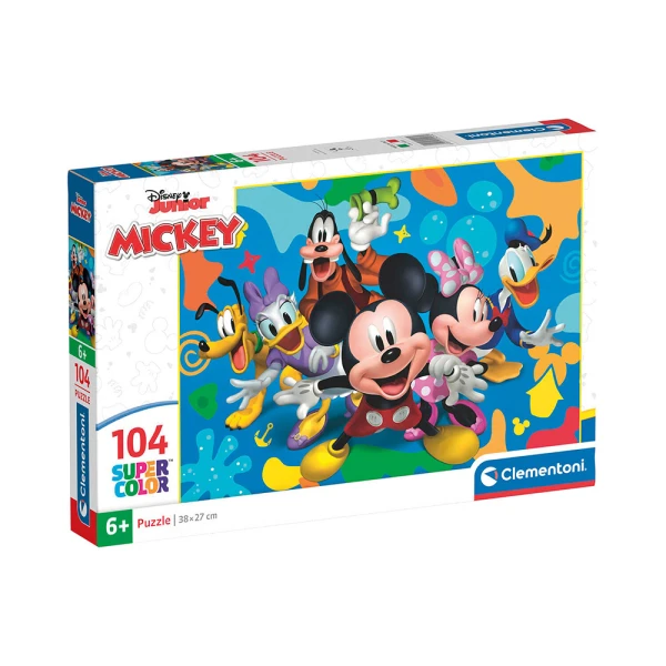 CLEMENTONI PUZZLE SUPER COLOR MICKEY AND FRIENDS 104 pcs