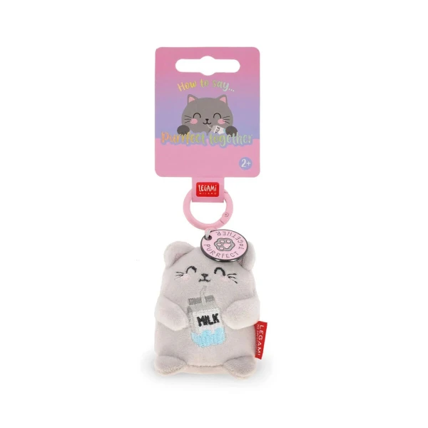 LEGAMI KEY RING SUPER SOFT PLUSH KITTY
