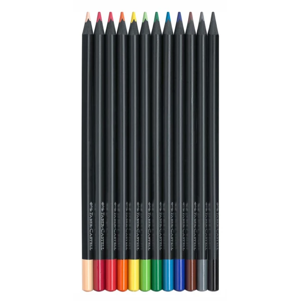 FABER-CASTELL ΞΥΛΟΜΠΟΓΙΕΣ BLACK EDITION ΣΕΤ 12 ΧΡΩΜΑΤΑ