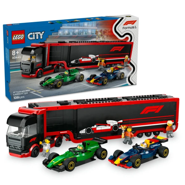LEGO® CITY ΦΟΡΤΗΓΟ F1® ΜΕ ΑΥΤΟΚΙΝΗΤΑ RB20 & AMR24 F1®