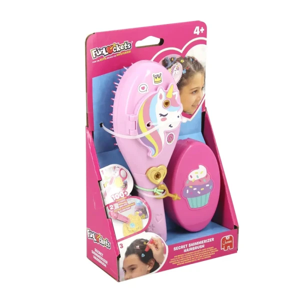 FUNLOCKETS ΜΥΣΤΙΚΗ ΒΟΥΡΤΣΑ ΜΑΛΛΙΩΝ ΜΕ GLITTER