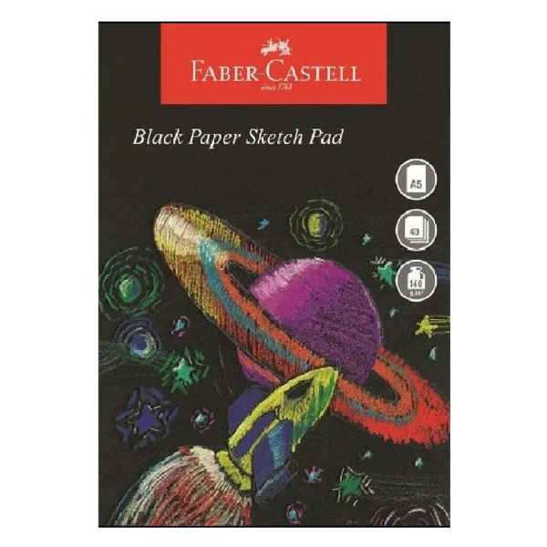 FABER CASTELL ΜΠΛΟΚ SKETCH ΜΑΥΡΟ ΧΑΡΤΙ Α5 140γρ. 40 ΦΥΛΛΑ 