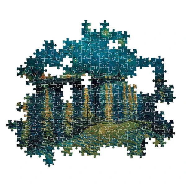 CLEMENTONI ΠΑΖΛ MUSEUM VAN GOGH ΈΝΑΣΤΡΗ ΝΥΧΤΑ ΠΑΝΩ ΑΠΟ ΤΟ ΡΗΝΟ 1000 τεμ.