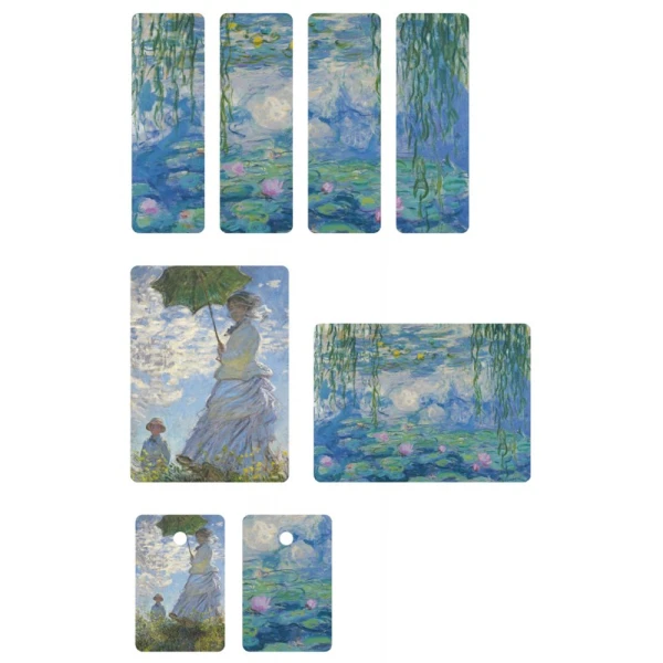 LISCIANI PUZZLE 500 pcs AND BOOKMARKS MONET WATER LILIES
