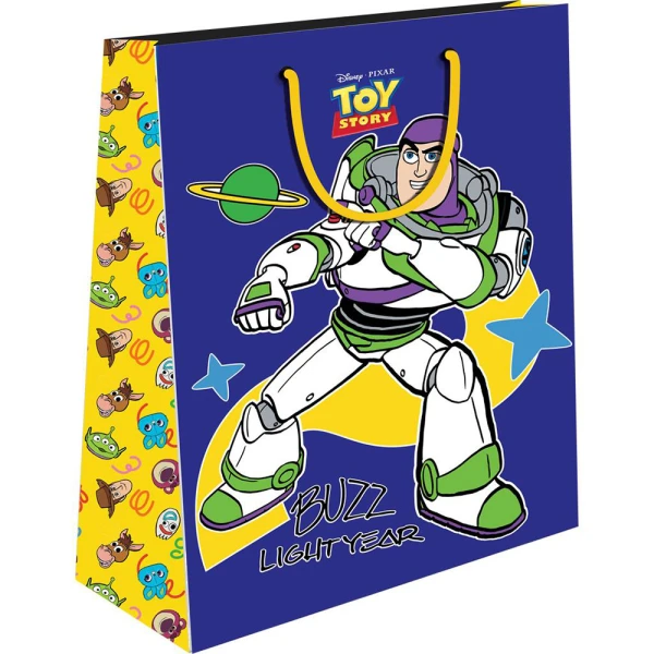 PAPER GIFT BAG 26X32X12 cm TOY STORY - 2 DESIGNS