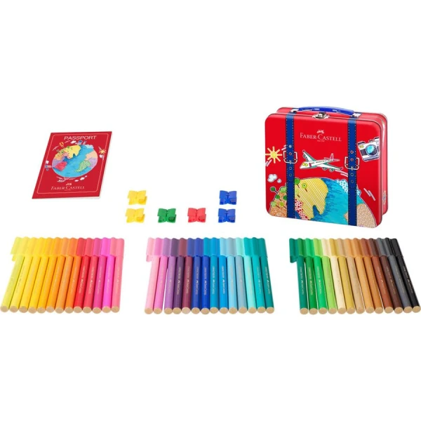 FABER CASTELL ΜΑΡΚΑΔΟΡΟΙ CONNECTOR ΣΕΤ 40 ΧΡΩΜΑΤΑ ΒΑΛΙΤΣΑ