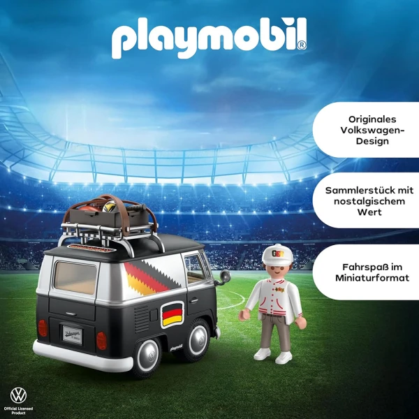 PLAYMOBIL VOLKSWAGEN T1 CAMPER - ΕΘΝΙΚΗ ΓΕΡΜΑΝΙΑΣ