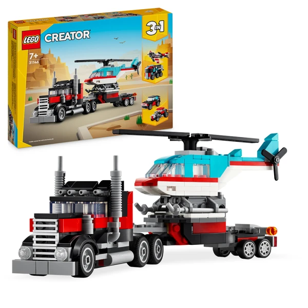 LEGO® CREATOR ΦΟΡΤΗΓΟ ΜΕ ΕΠΙΠΕΔΗ ΚΑΡΟΤΣΑ ΚΑΙ ΕΛΙΚΟΠΤΕΡΟ