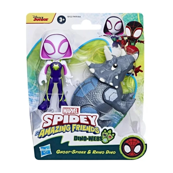 SPIDEY AND HIS AMAZING FRIENDS DINO WEBS - GHOST SPIDER & RHINO DINO