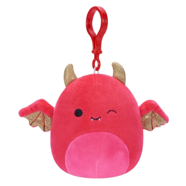 SQUISHMALLOWS ΛΟΥΤΡΙΝΟ ΜΕ ΚΛΙΠ 9 εκ. KARLIE THE RED DEVIL BAT