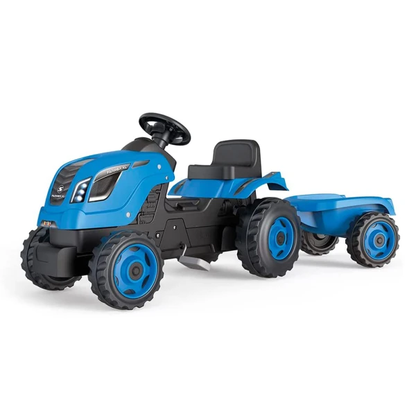 SMOBY FARMER XL ΜΠΛΕ ΤΡΑΚΤΕΡ ΚΑΙ ΤΡΕΙΛΕΡ