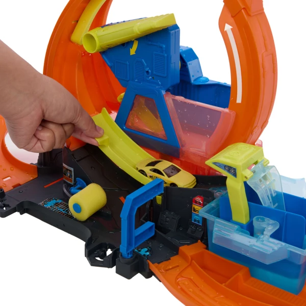 HOT WHEELS MEGA ΠΛΥΝΤΗΡΙΟ ΧΡΩΜΟΚΕΡΑΥΝΩΝ ΜΕ ΛΟΥΠ
