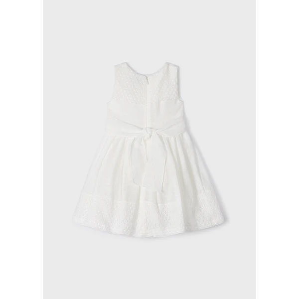 MAYORAL COMBINED DRESS ECRU