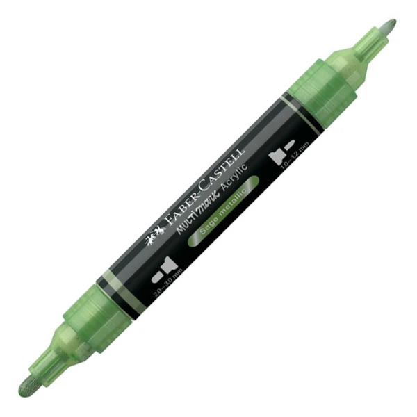 FABER-CASTELL ΑΚΡΥΛΙΚΟΣ ΜΑΡΚΑΔΟΡΟΣ MULTIMARK ΧΡΩΜΑ 298 SAGE METALLIC