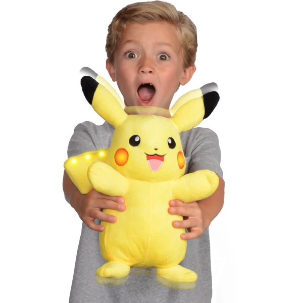 POKEMON ΛΟΥΤΡΙΝΟ PIKACHU 25εκ. ΜΕ ΗΧΟ ΚΑΙ ΦΩΣ