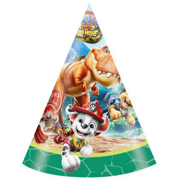 ΧΑΡΤΙΝΑ ΚΑΠΕΛΑΚΙΑ 6 τεμ. PAW PATROL 3 DINO MOVIE