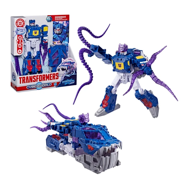 TRANSFORMERS CYBERWORLD SOUNDWAVE DEEP-SEA EXPLORER FIGURE
