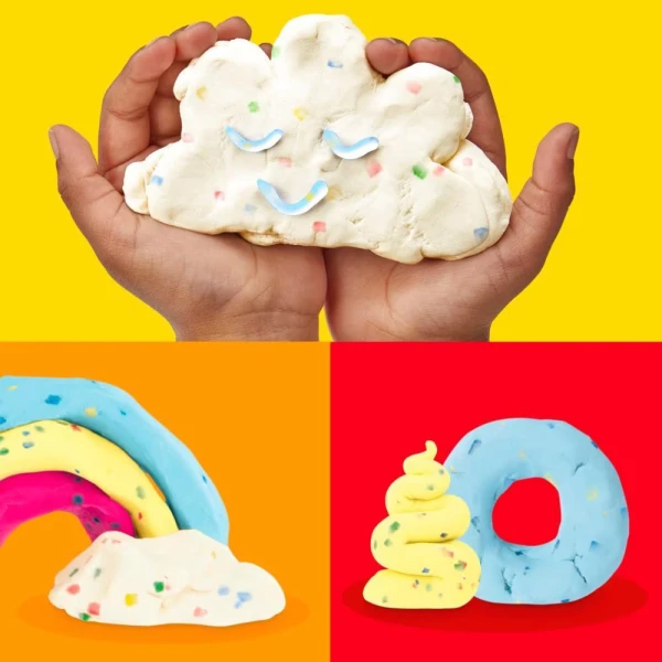 PLAY-DOH ΣΕΤ 4 ΒΑΖΑΚΙΑ CONFETTI FUN