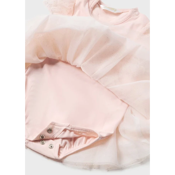 MAYORAL ROMPER TULLE SKIRT AND HEADBAND PINK