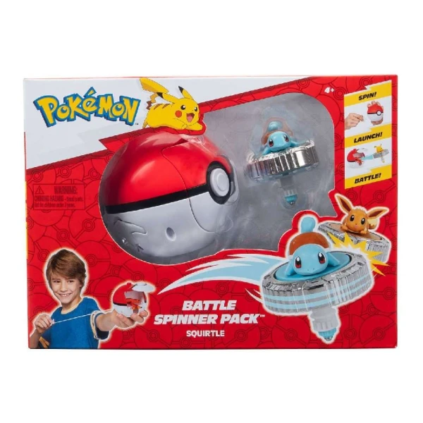 POKEMON BATTLE SPINNER WITH FIGURE SQUIRTLE