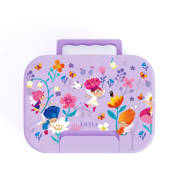 LUNCH BOX SAVE THE AEGEAN 750ml 2 STAINLESS STEEL REMOVABLE COMPARTMENTS FAIRY TALES
