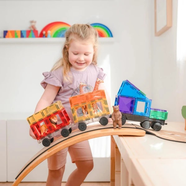 CONNETIX ΜΑΓΝΗΤΙΚΑ ΤΟΥΒΛΑΚΙΑ RAINBOW TRANSPORT PACK 50 τεμ.