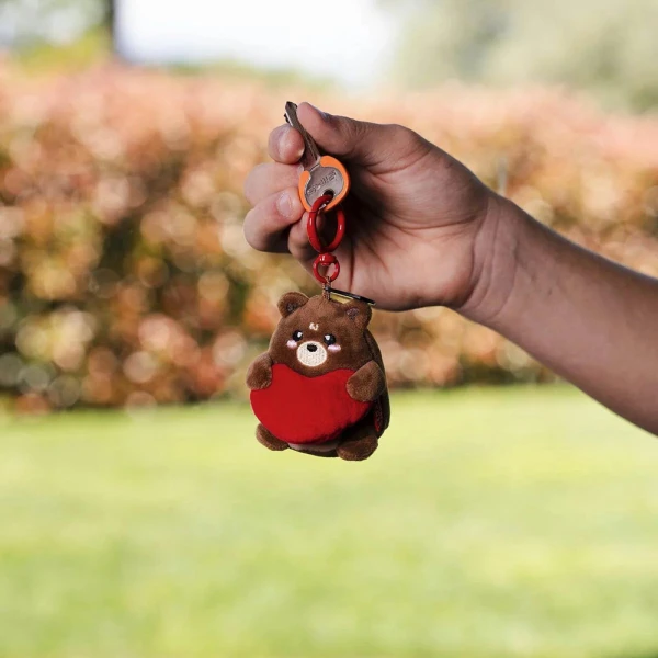 LEGAMI KEY RING SUPER SOFT TINY PLUSH TEDDY BEAR ALWAYS IN MY HEART