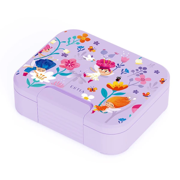 LUNCH BOX SAVE THE AEGEAN 950ml 3 STAINLESS STEEL REMOVABLE COMPARTMENTS FAIRY TALES