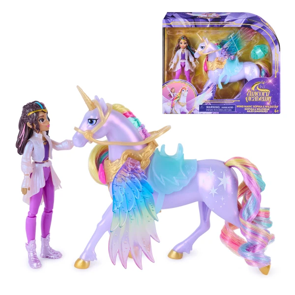 UNICORN ACADEMY ΜΙΚΡΗ ΚΟΥΚΛΑ ΚΑΙ ΜΟΝΟΚΕΡΟΣ ΜΕ ΦΤΕΡΑ - 4 ΣΧΕΔΙΑ